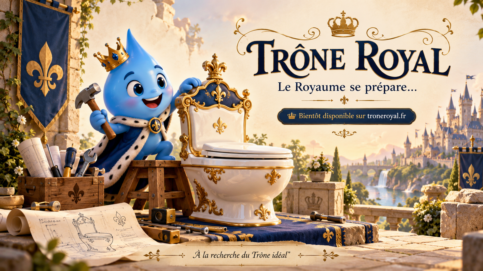 Trône Royal — Le Royaume se prépare. Gouti construit un Trône Royal.